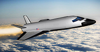 Rocket Plane with V-Tail Surfaces